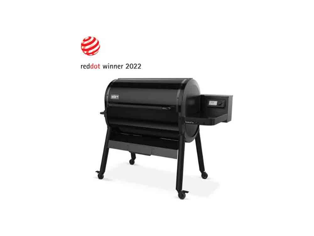 Weber Smokefire Holzpelletgrill Stealth Edition erhält den Red Dot Award »Product Design«