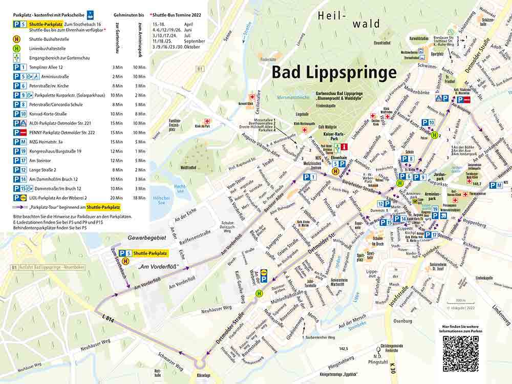Bad Lippspringe, kostenfreie Shuttle Busse zum Sparkassen Waldleuchten
