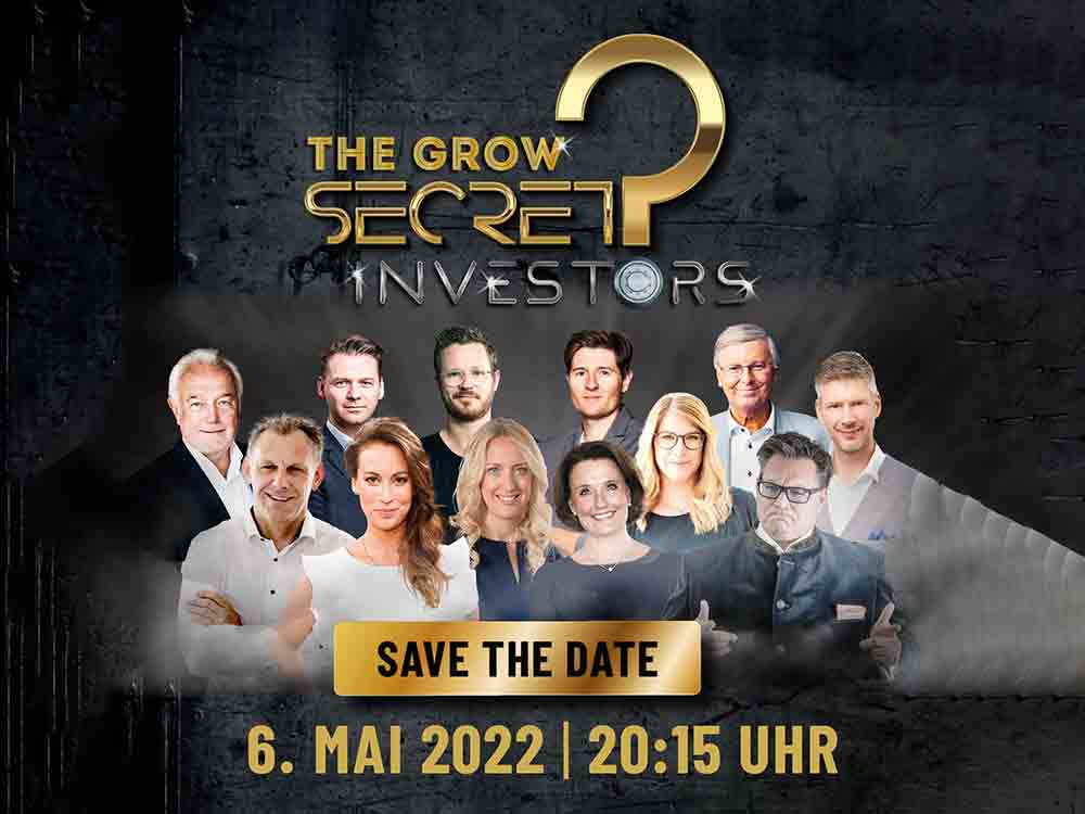 »Secret Investors«, neue Primetime Show startet am 6. Mai 2022, Einschalten beim einzigartigen TV Format für Start ups