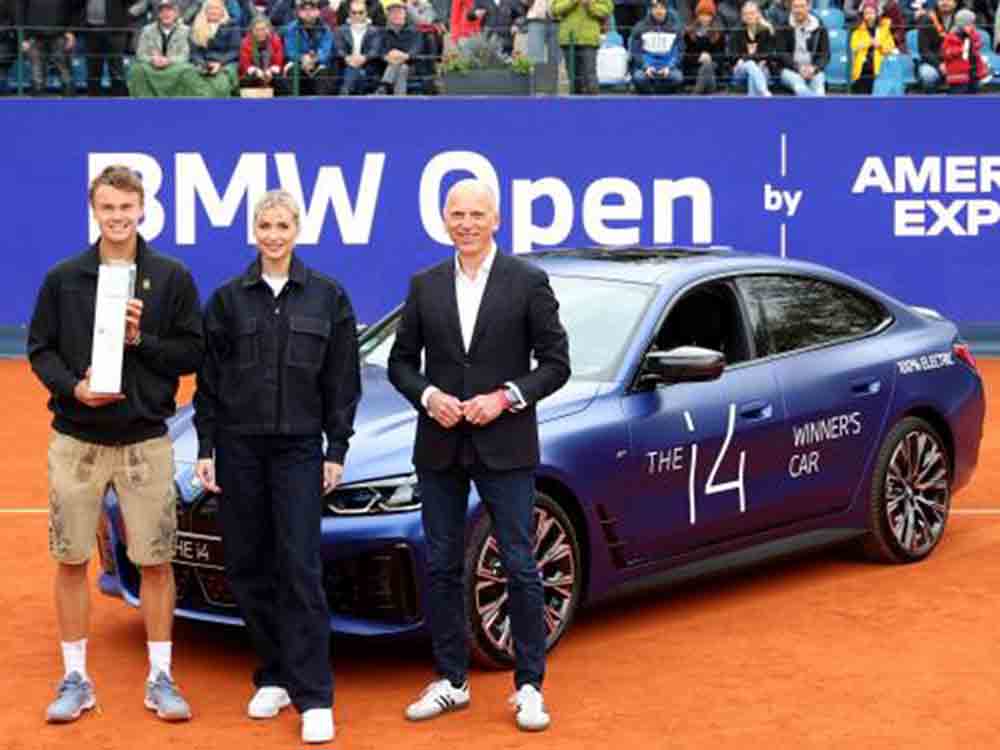 Holger Rune gewinnt die BMW Open by American Express und einen vollelektrischen BMW i4 M50