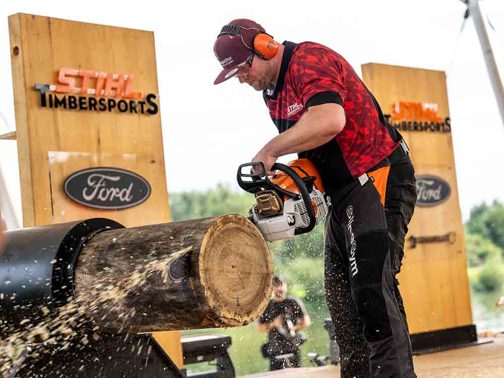 Stihl Timbersports Ford Ranger Cup 2022, Extremsport kommt nach Oelde, Sportholzfällen endlich wieder vor Publikum