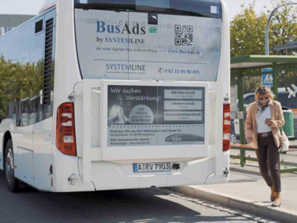 ePaper Displays an Linienbussen ermöglichen wechselnde, digitale Anzeigen