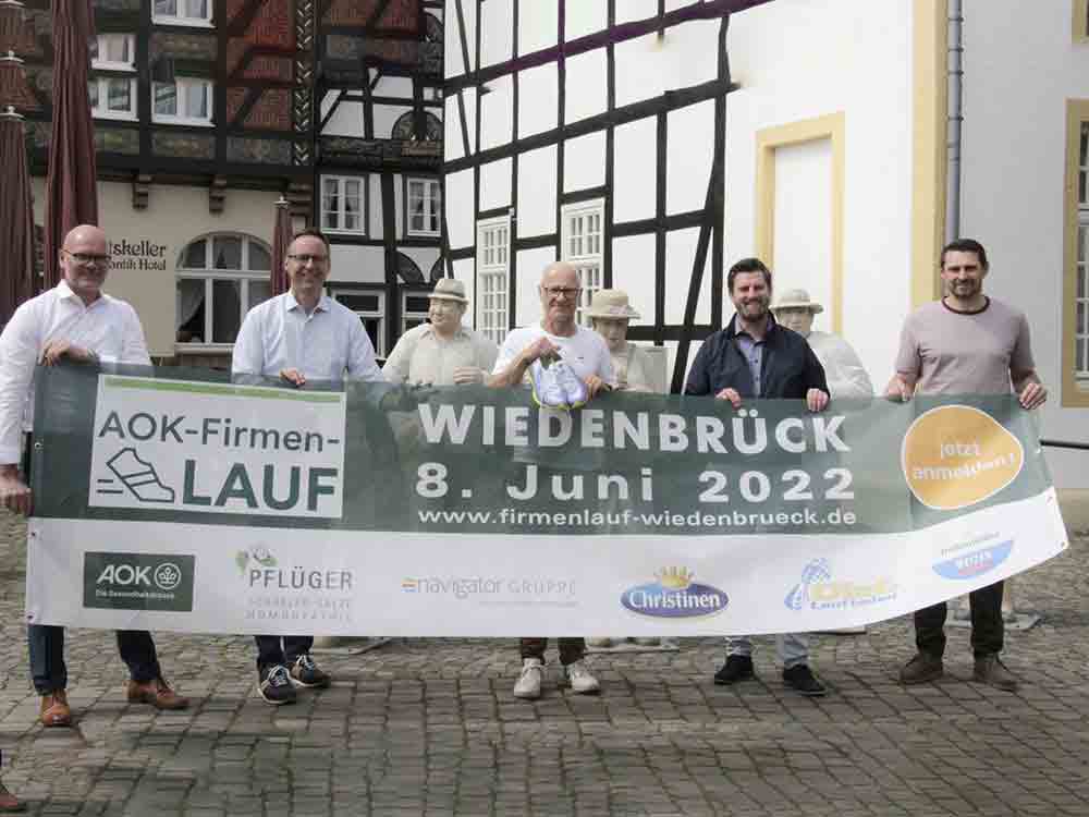 Rheda-Wiedenbrück, 10. AOK Firmenlauf Wiedenbrück startet am 8. Juni 2022