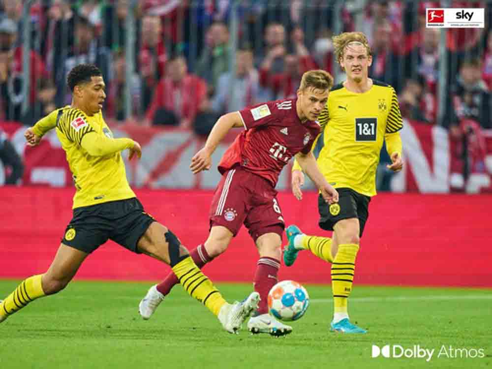 Spitzenspiele mit Spitzensound, das Bundesliga Topspiel bei Sky ab der nächsten Saison in Dolby Atmos