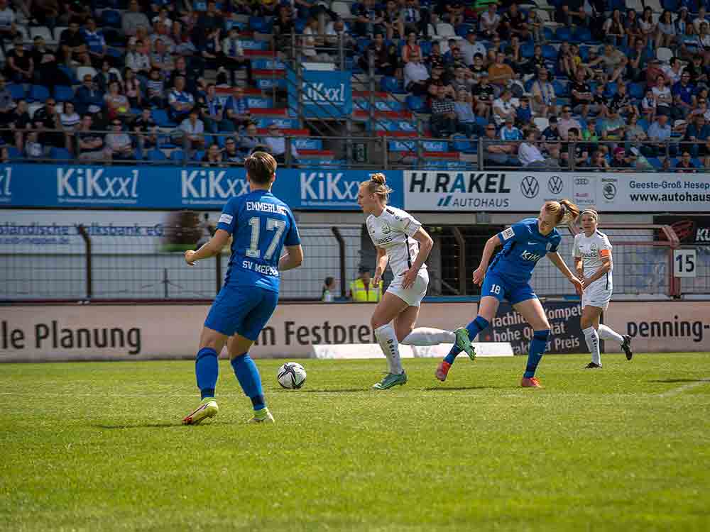 2. Frauen Bundesliga, FSV Gütersloh erkämpft sich ein 2 zu 2 beim Tabellenführer SV Meppen