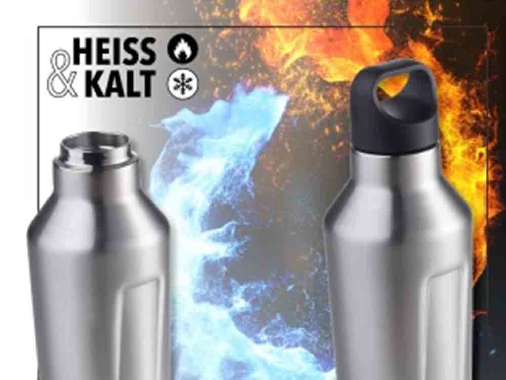 Heavy Metal zum Mitnehmen, Troika »Heiß und Kalt Thermosflasche« 600 Milliliter
