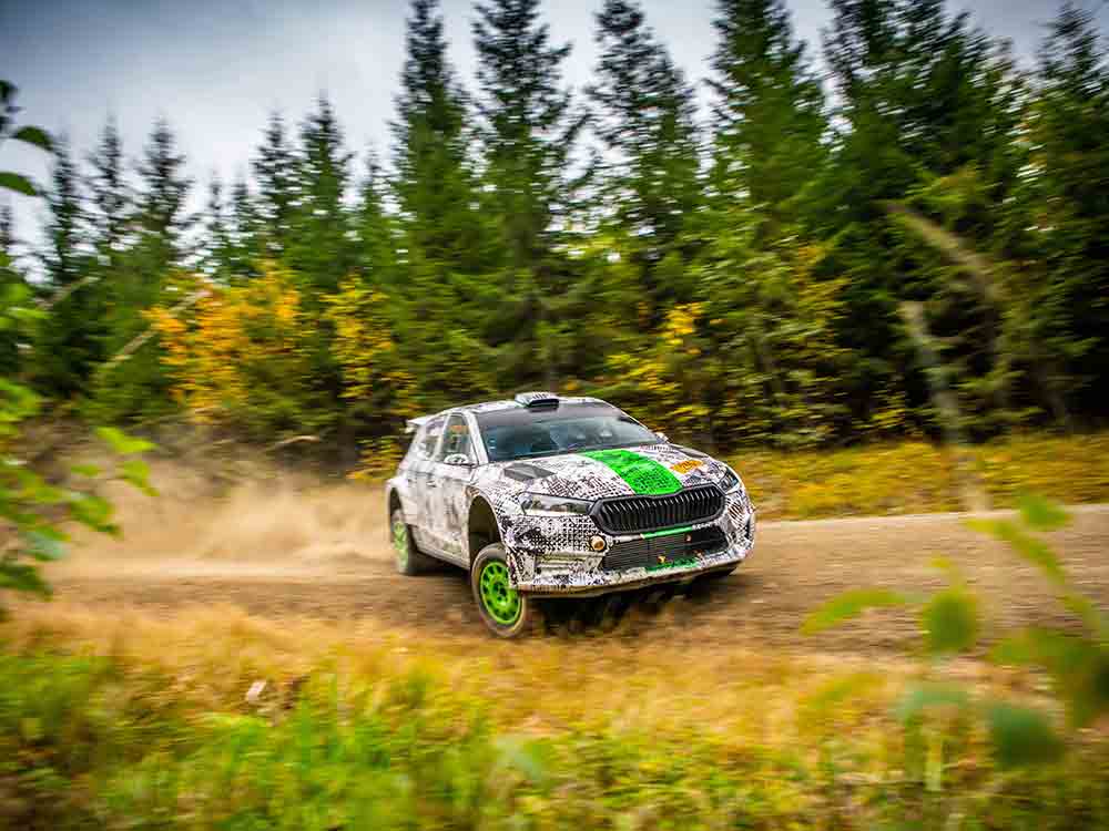 Škoda Motorsport arbeitet intensiv an optimaler Gewichtsverteilung des neuen Škoda Fabia Rally2