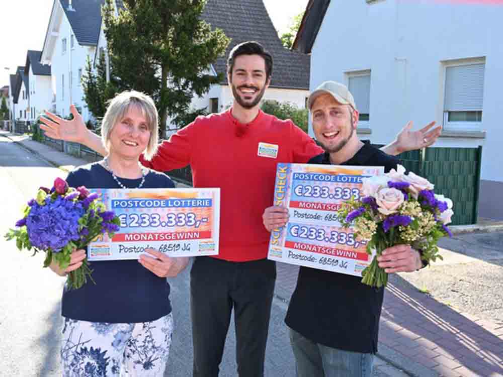 Postcode Lotterie verteilt 1,4 Millionen Euro in Viernheim, 409 Glückspilze feiern Riesen Gewinn