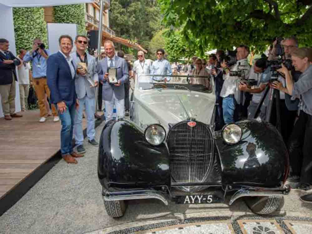 »Best of Show«, Bugatti 57 S gewinnt die Trofeo BMW Group beim Concorso d’Eleganza Villa d’Este 2022