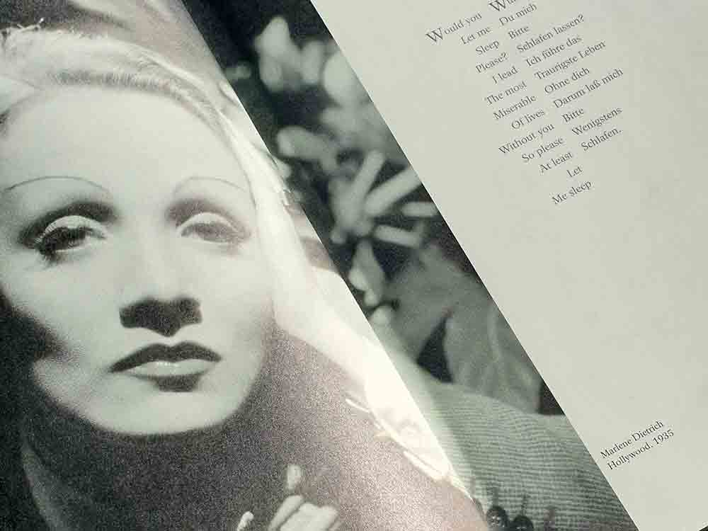 Bad Sassendorf, Marlene Dietrichs Nachtgedanken, Lesekonzert von und mit Patricia Prawit