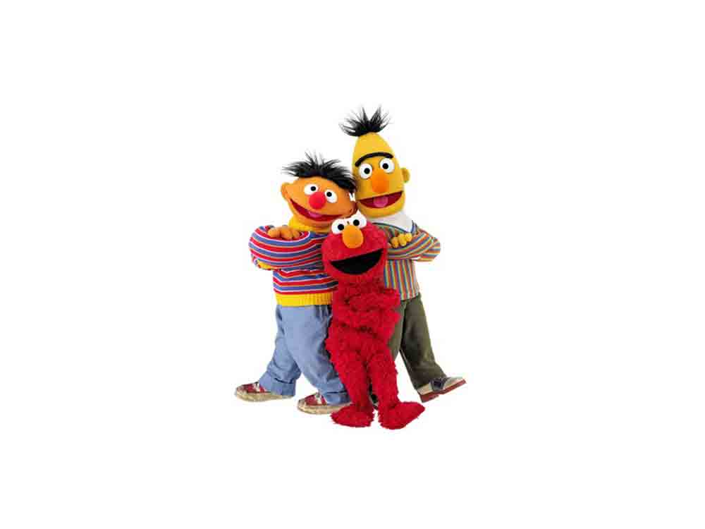 Sesamstraße präsentiert Elmo, Ernie und Bert auf Ukrainisch