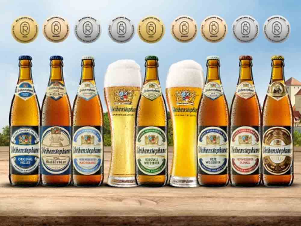 Weihenstephaner, ausgezeichnete Biere, toller Erfolg bei den Australian International Beer Awards 2022