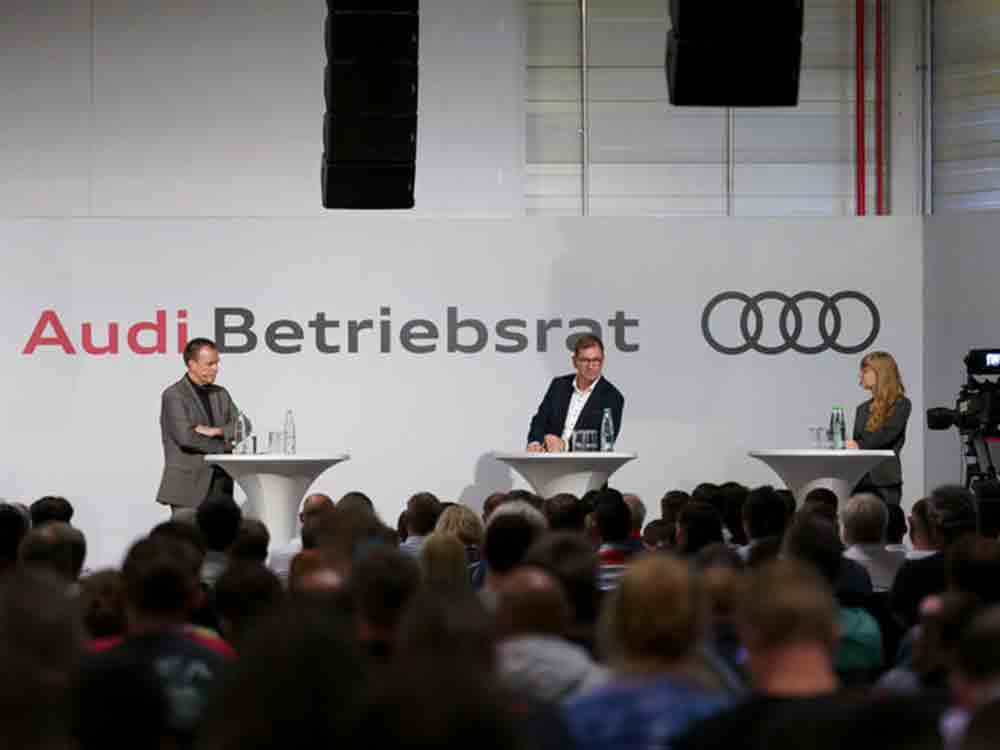 Erste Betriebsversammlung nach Corona bei Audi in Neckarsulm, 2022