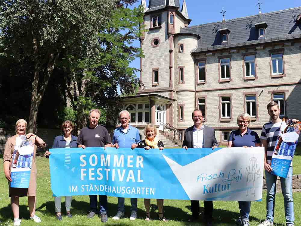 Beckum, 3. Auflage des Sommerfestivals, »Frischluftkultur im Ständehausgarten« bietet 2022 frisches Programm