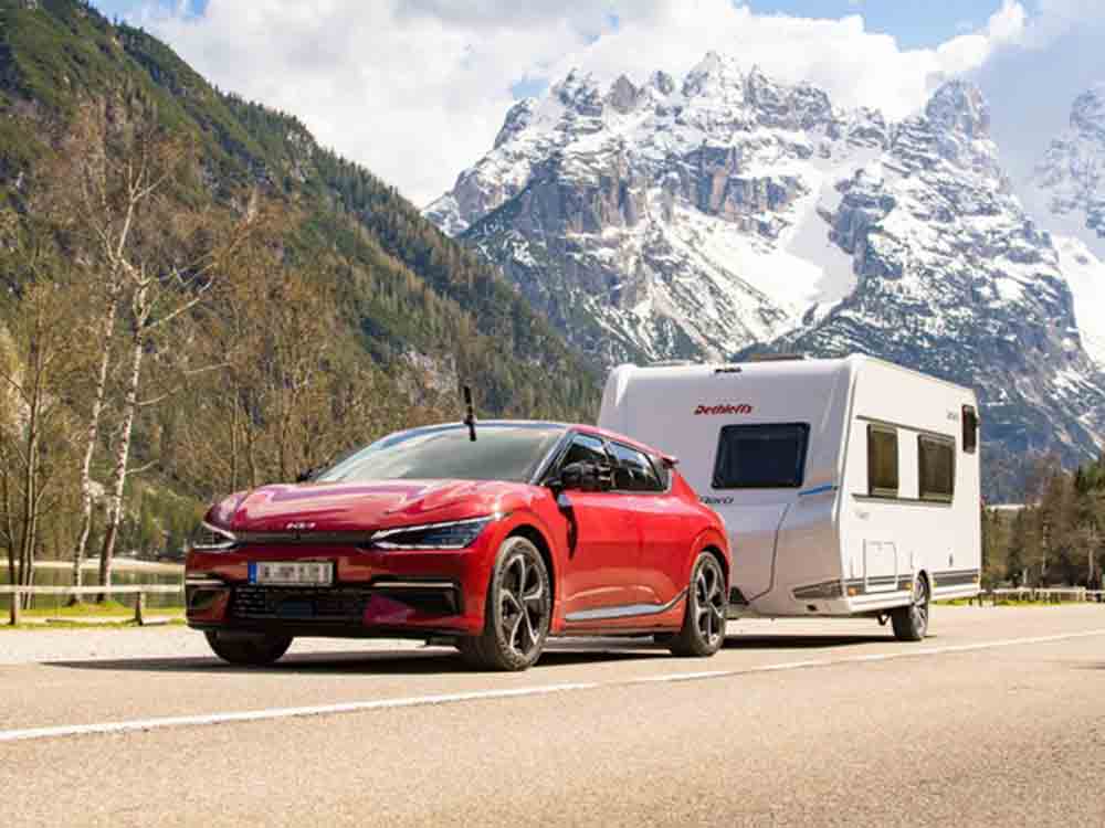Mit Elektroauto und Wohnwagen in den Urlaub, ADAC Testfahrt durch Österreich, Italien und Slowenien