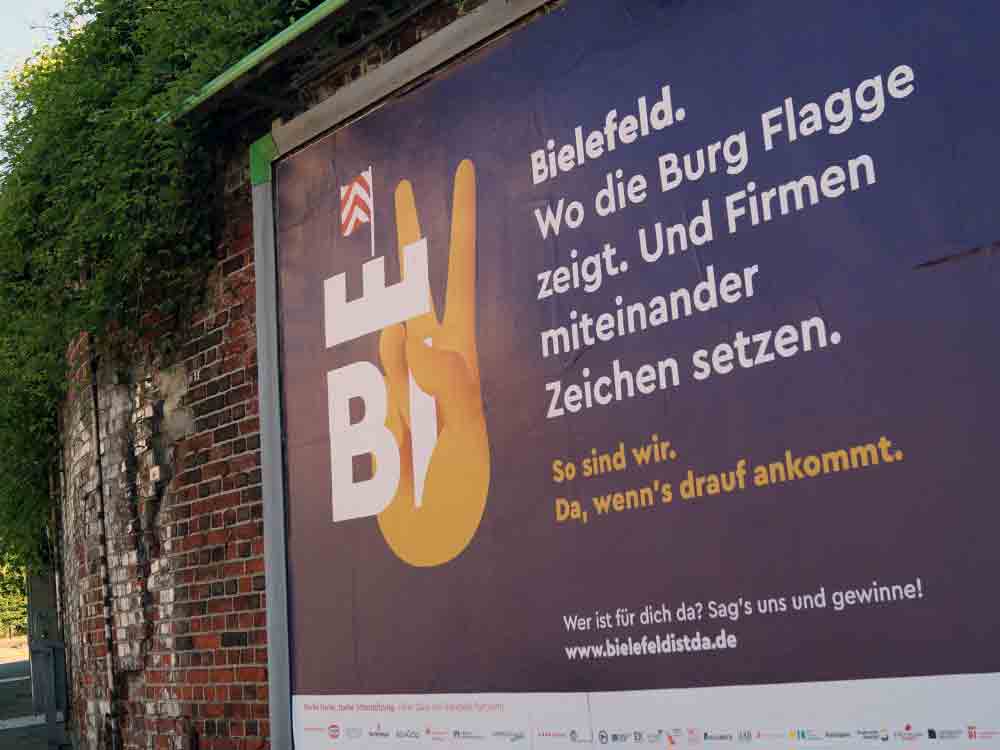 Da, wenn’s drauf ankommt, eine Imagekampagne würdigt das private Engagement in Bielefeld