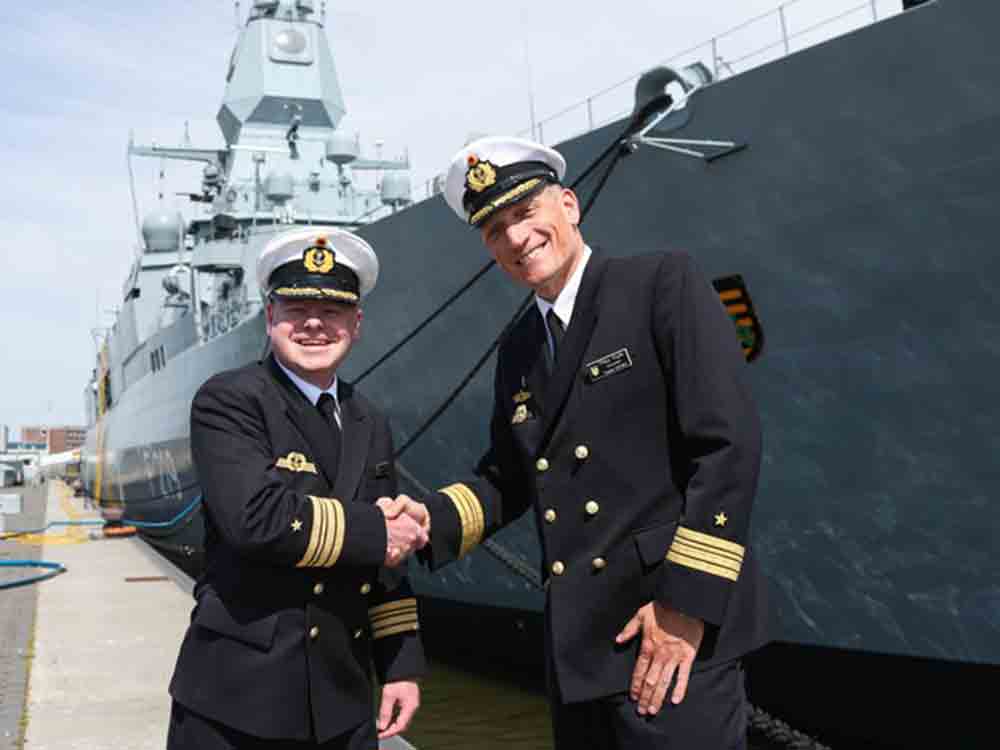 Neuer Kommandant auf der Fregatte »Sachsen«