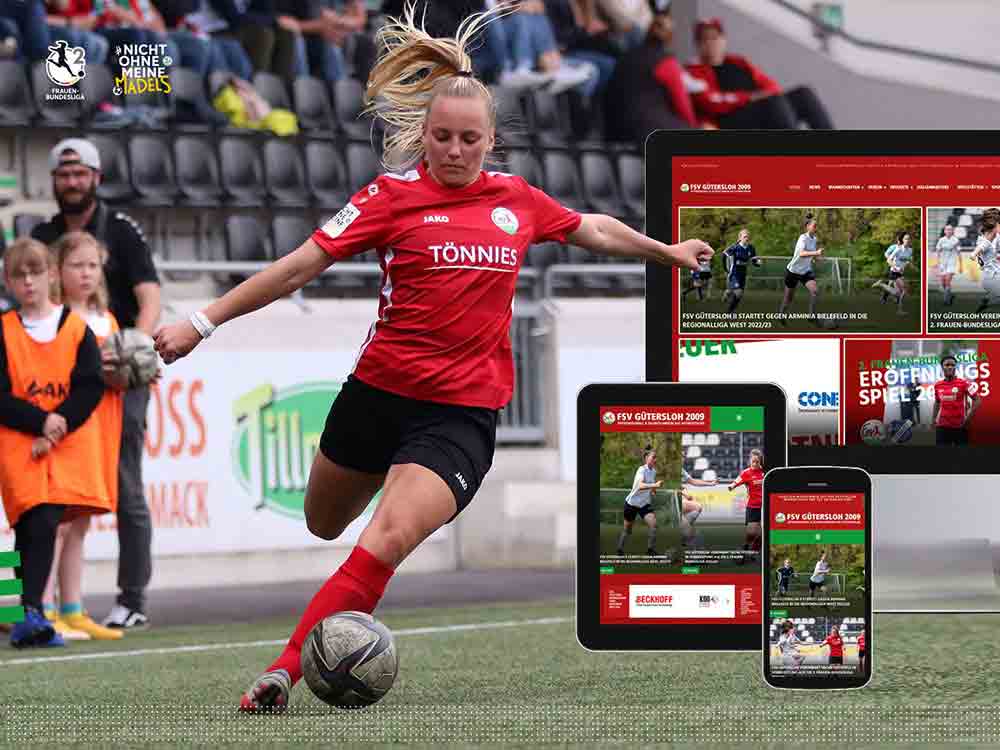 Gütersloh, Fußball, FSV Gütersloh launcht die neue offizielle Internetseite fsvguetersloh.de