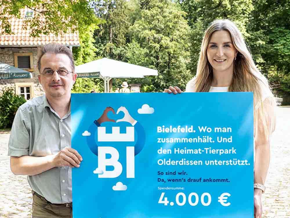 Bielefeld, 682 Menschen haben danke gesagt, hohe Beteiligung sorgt für 4.000 Euro Spende an den Tierpark Olderdissen