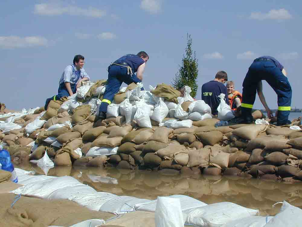 Flutkatastrophe 2002, THW Einsatz der Rekorde