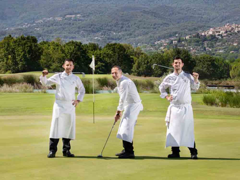 Samstag, 10. September 2022, Coupe des Chefs auf dem Golfplatz Le Château im 5 Sterne Terre Blanche Hotel Spa Golf Resort