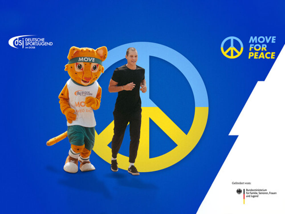 Move for peace, Deutsche Sportjugend öffnet Move Kampagne für Kinder und Jugendliche aus der Ukraine