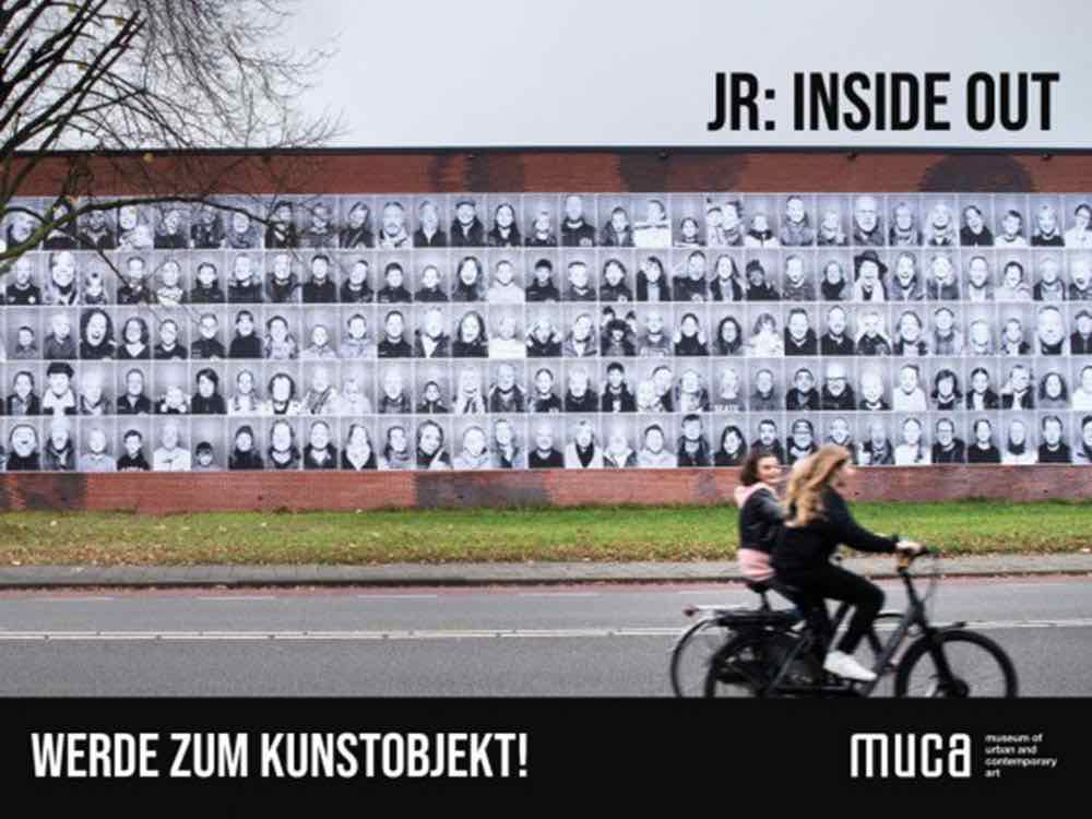 Werde Teil des JR Kunstwerks Inside Out in München am MUCA Außengelände, 9. und 10. September 2022