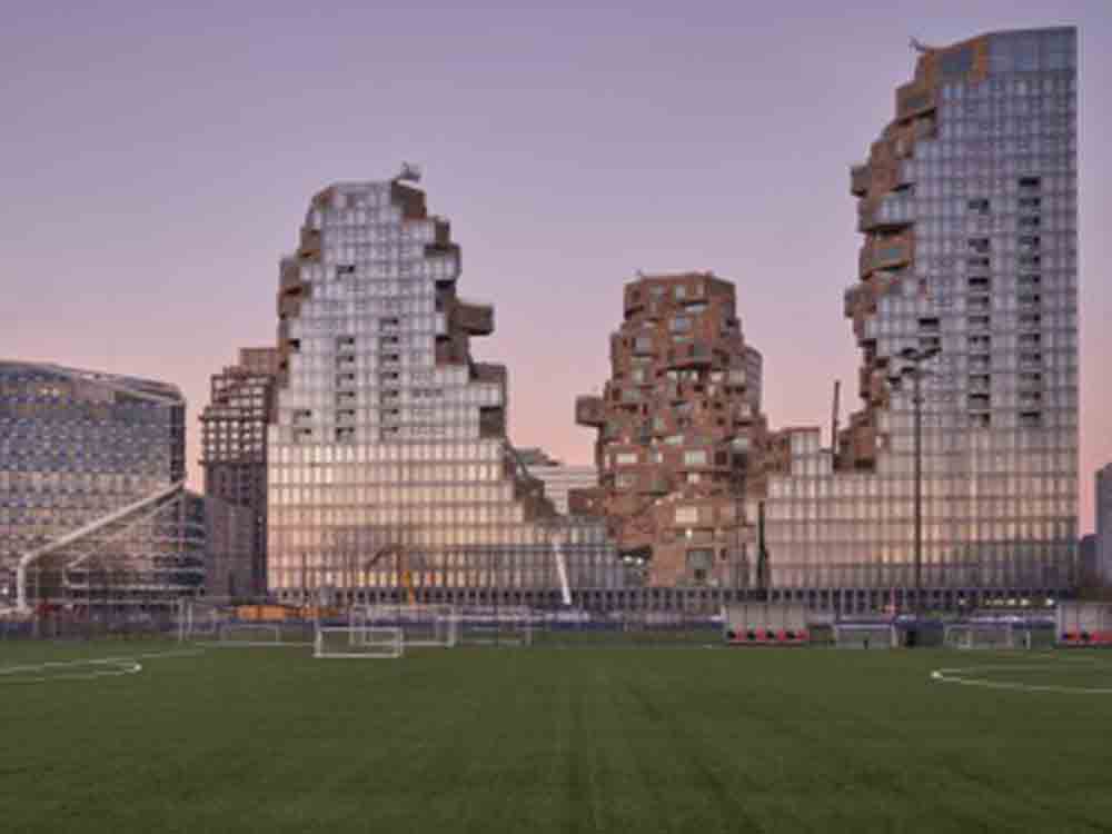 Herausragende Architektur, der beste Wolkenkratzer des Jahres 2022 steht in Amsterdam