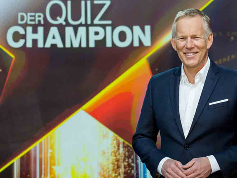 Der Quiz Champion im ZDF, Johannes B. Kerner moderiert Spenden Special für Deutsche Krebshilfe
