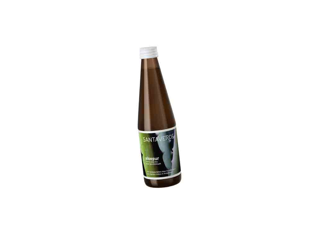 Santaverde Aloepur, 100 Prozent reiner Bio Aloe Vera Direktsaft