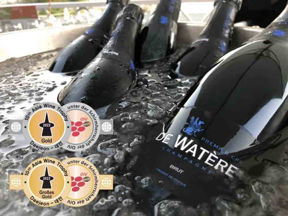 Asia Wine Trophy, Medaillenregen für De Watère Champagner