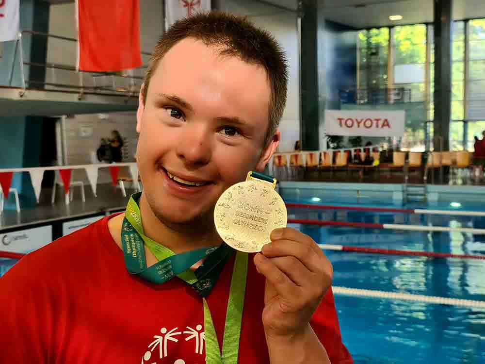 Gütersloh, Wertkreis, Medaillenregen für Wertkreis Schwimmer bei den Landesspielen der Special Olympics 2022 in Bonn