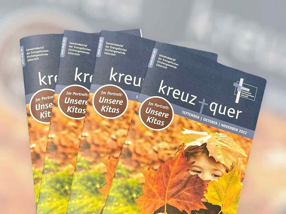 Gütersloh, neuer Gemeindebrief der Evangelischen Kirchengemeinde Gütersloh, September, November 2022