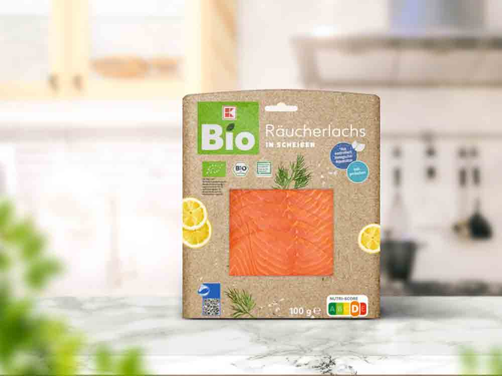 Noch nachhaltiger, K Bio Räucherlachs von Kaufland jetzt in Silphie Verpackung