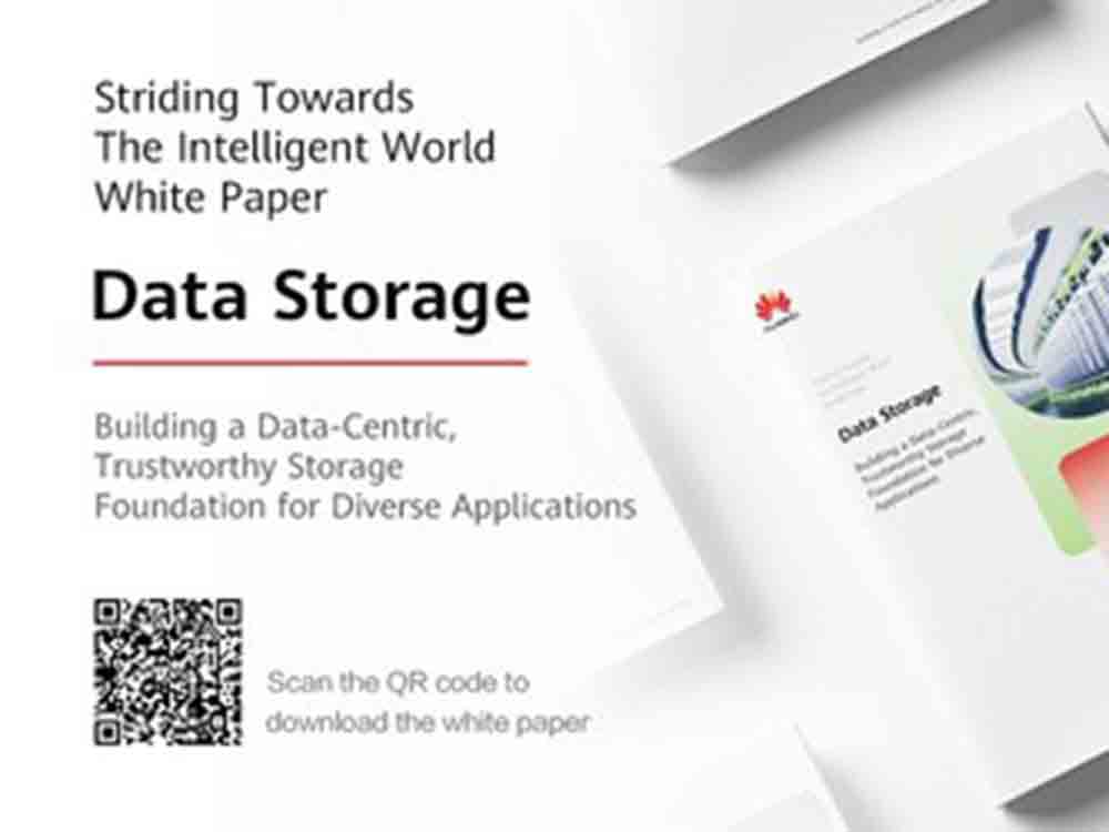 Huawei veröffentlicht White Paper Striding Towards the Intelligent World, Datenspeicherung