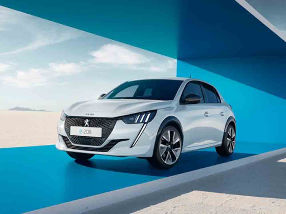 Der neue 100 Prozent elektrische Peugeot e-208, stärker, effizienter und bis zu 400 Kilometer Reichweite