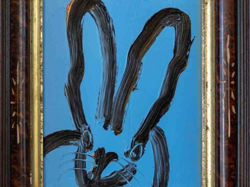 Nürnberg, Hunt Slonem Bunnies, Häschen in Serie als Homage an Andy Warhol, Galerie Frank Fluegel
