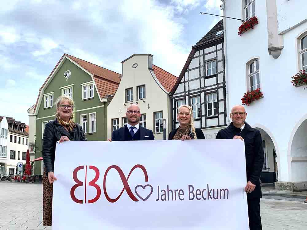 800 Jahre Stadt Beckum 2024, originelles Logo für Stadtjubiläum gekürt