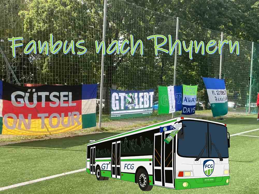 Fußball Gütersloh, FCG Fanbus fährt am Sonntag zum Topspiel bei Westfalia Rhynern