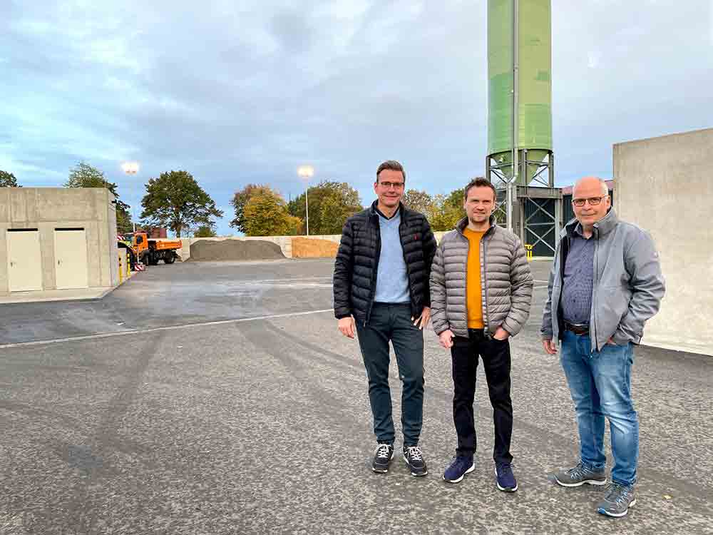 Rietberg, Städtischer Bauhof bezieht neuen Standort, Fertigstellung erfolgt im laufenden Betrieb