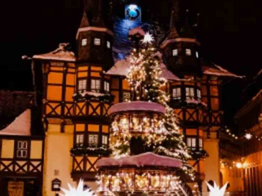 Glanz. Licht. Wernigerode, Weihnachtsmarkt, 25. November bis 22. Dezember 2022, Wintermarkt, 23. Dezember 2022 bis 8. Januar 2023