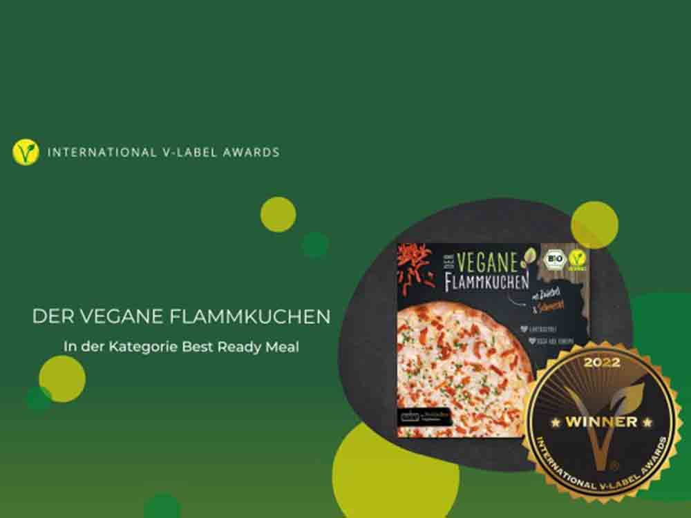 Der Vegane Flammkuchen gewinnt bei den International V Label Awards