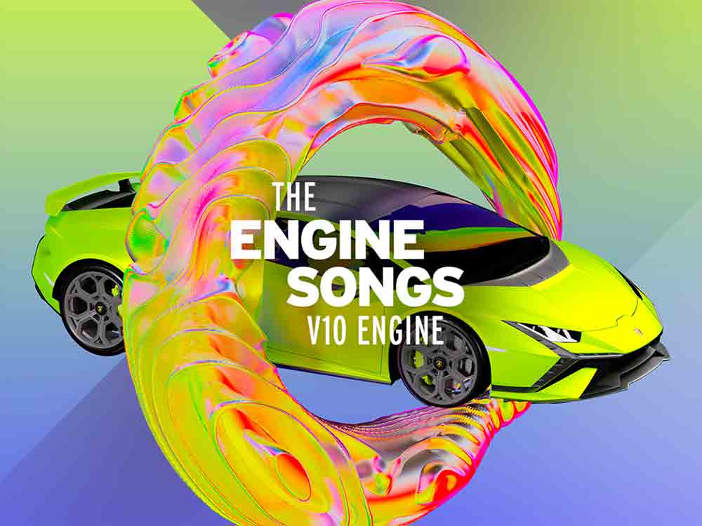The Engine Songs V10: die speziell entworfene Spotify Wiedergabeliste in Harmonie mit dem Klang des Zehnzylindermotors von Lamborghini