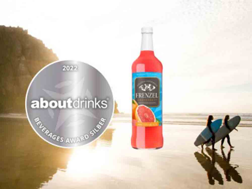 About Drinks Beverages Award 2022, Frenzel Grapefruit, fruchtig herber Genuss, gewinnt erneut Silber