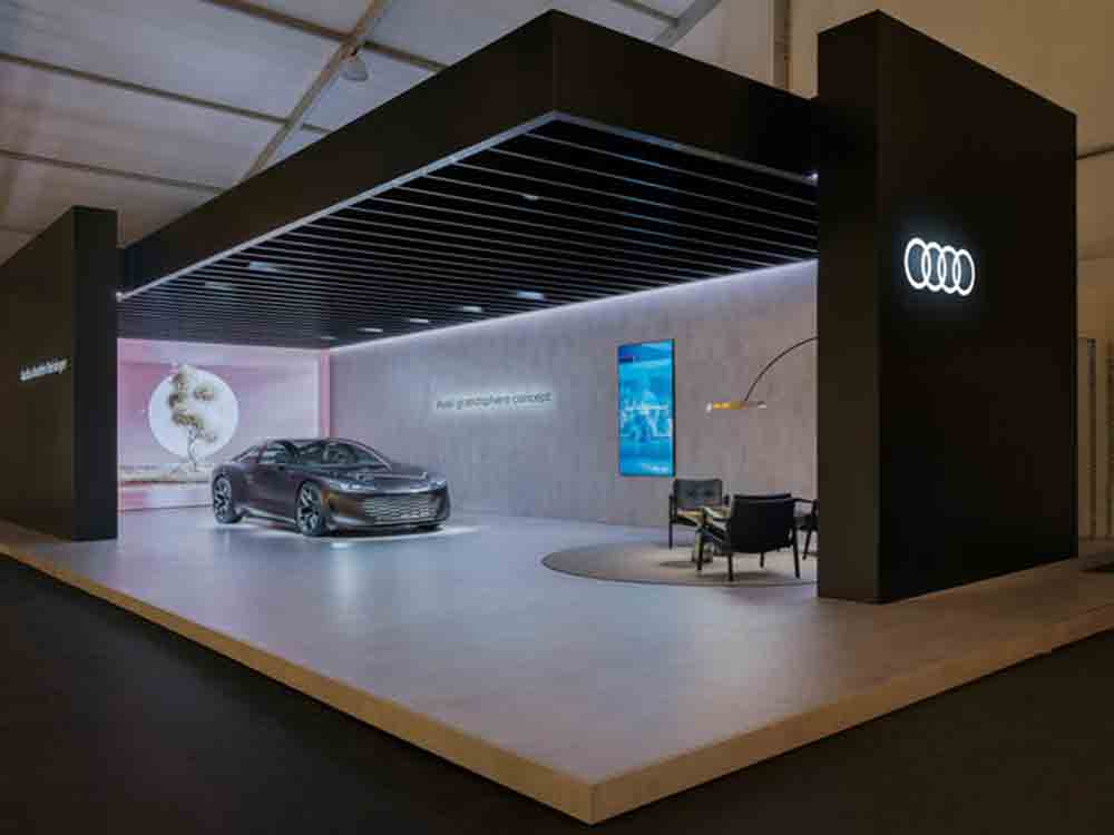 Audi auf der Design Miami 2022, immersive Erlebnissphären als digitales Kunstwerk