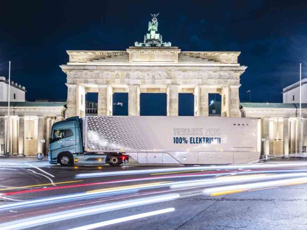 Rein elektrisch von München nach Berlin: Volvo Trucks beweist die Langstreckentauglichkeit seiner schweren Elektro Lkws