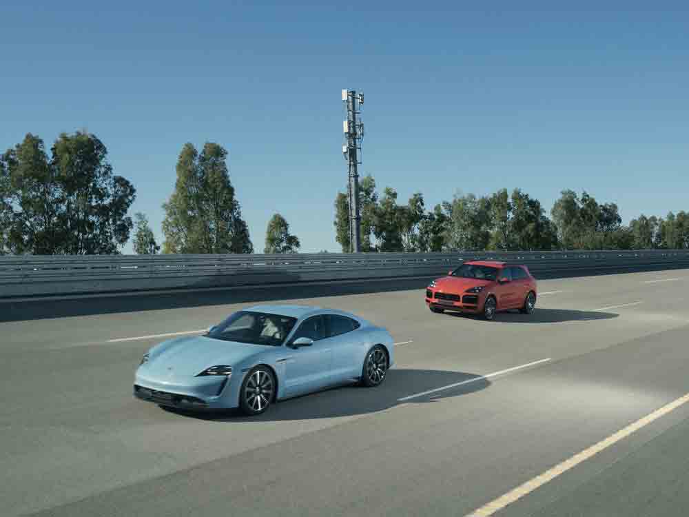 Porsche Engineering und Vodafone Business bauen 5G Infrastruktur für die Entwicklung des intelligenten und vernetzten Fahrzeugs aus