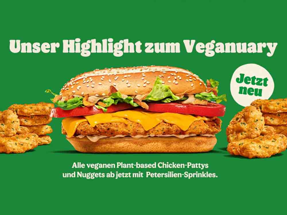 Burger King Deutschland, Veganuary, Neues Jahr, neue Panade, meuer veganer Burger