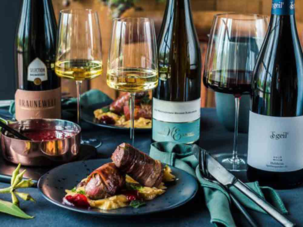 Reh Saltimbocca und feine Weine aus Rheinhessen, Rezepttipp, Gaumenschmaus aus der Wildküche mit passender Weinbegleitung