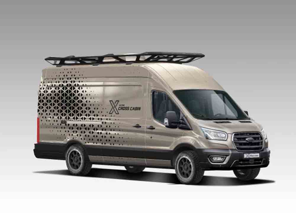 Cross Cabin Concept Van von Alpine, innovatives Innenraumkonzept für professionelles Arbeiten und spannende Reisen